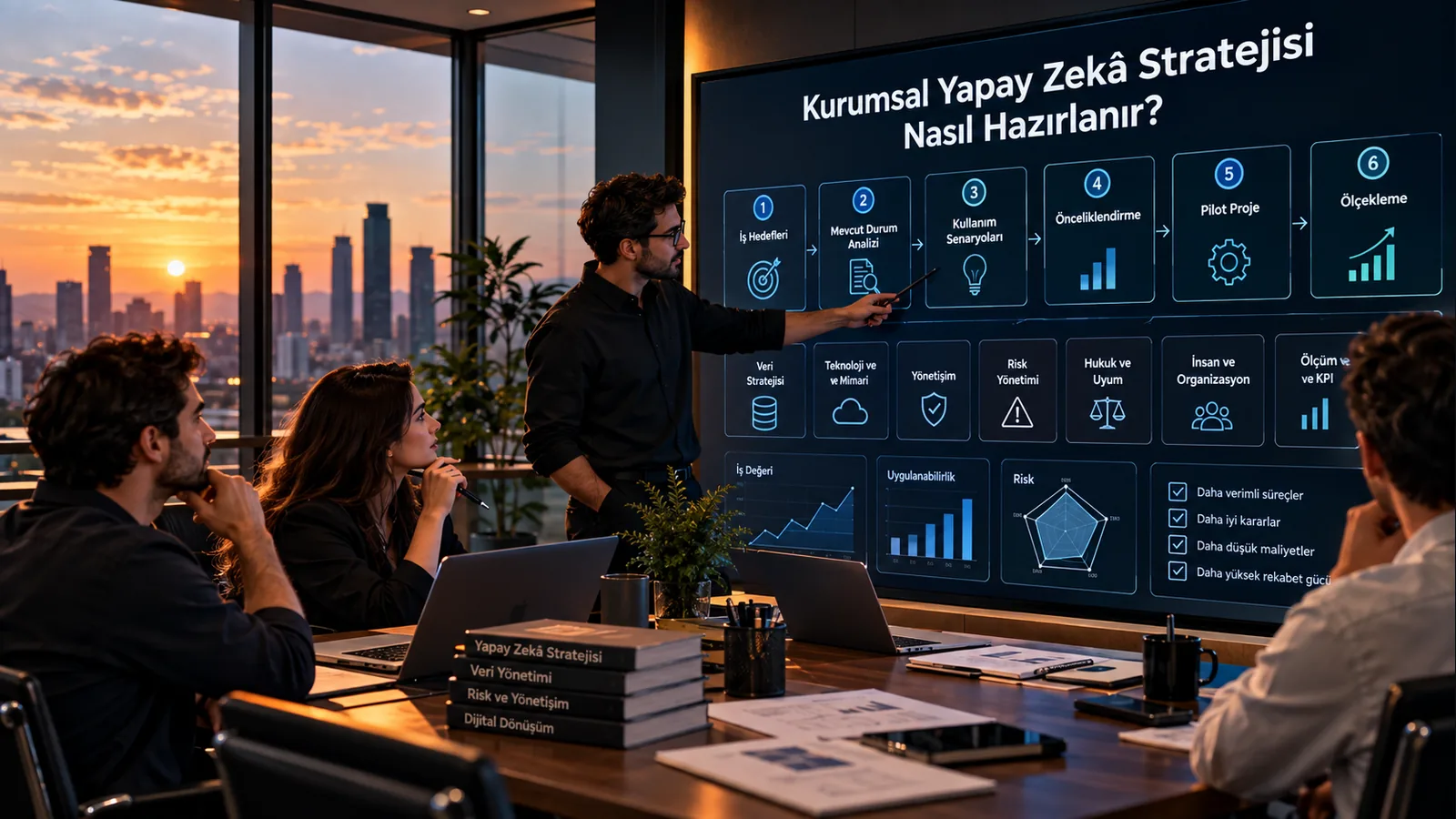 İş hedefinden ölçeklemeye uzanan kurumsal yapay zekâ stratejisi yol haritası