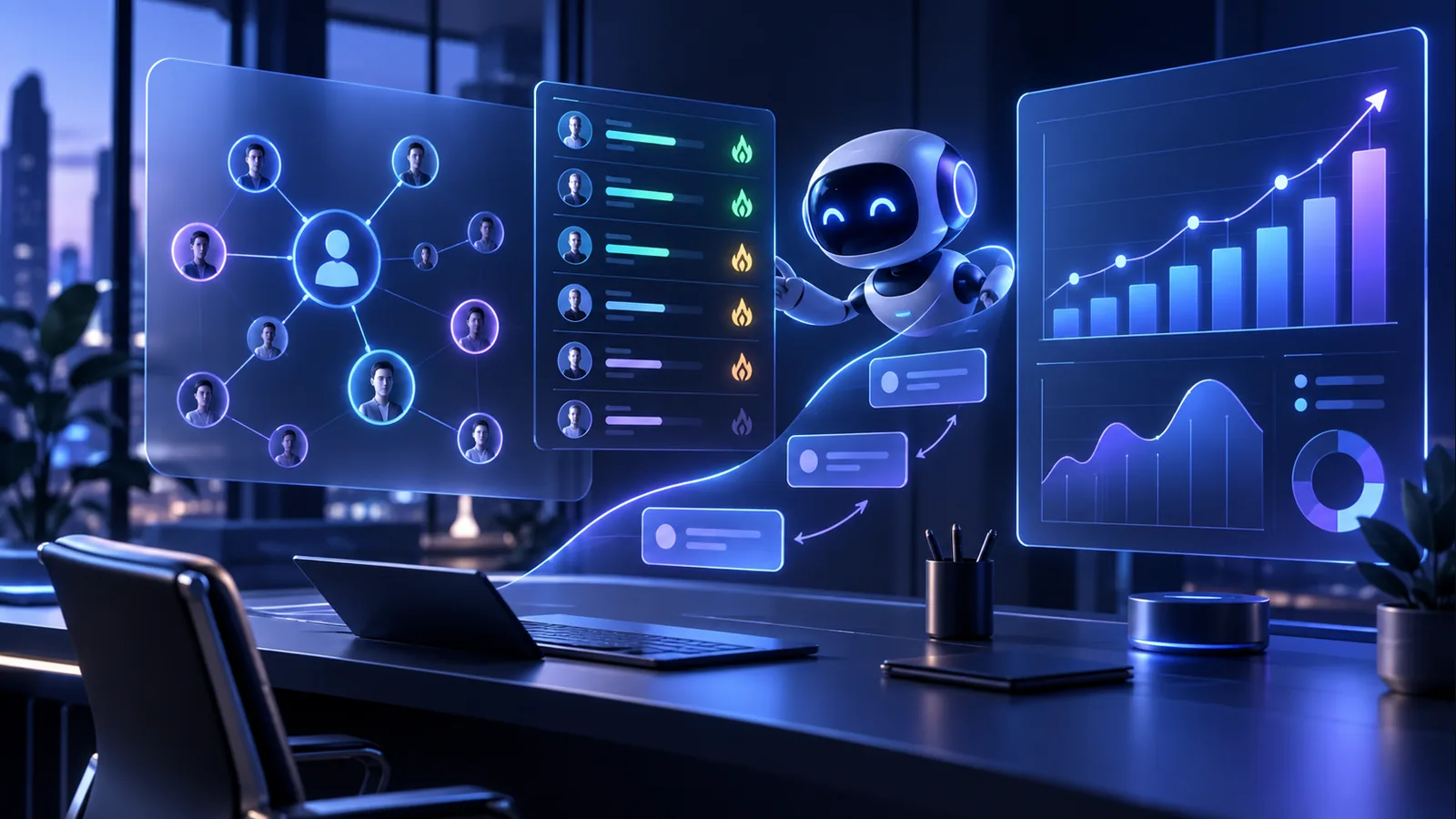 Satış ekibinde yapay zekâ ile CRM, tahminleme ve müşteri analizi akışı